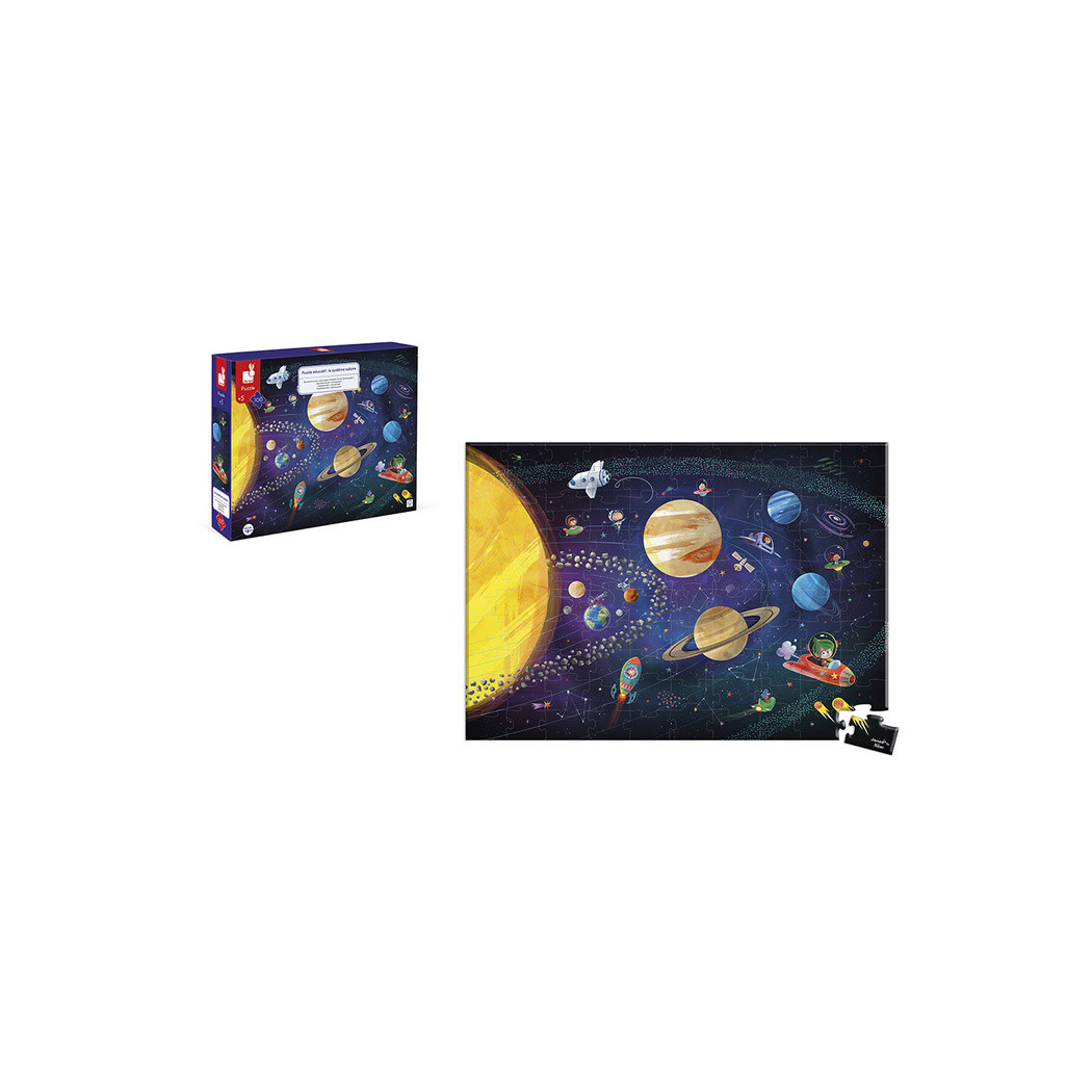 Układ Słoneczny - Puzzle Edukacyjne - 100 elementów 5+ - Janod