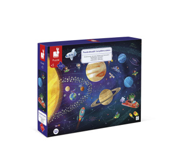 Układ Słoneczny - Puzzle Edukacyjne - 100 elementów 5+ - Janod