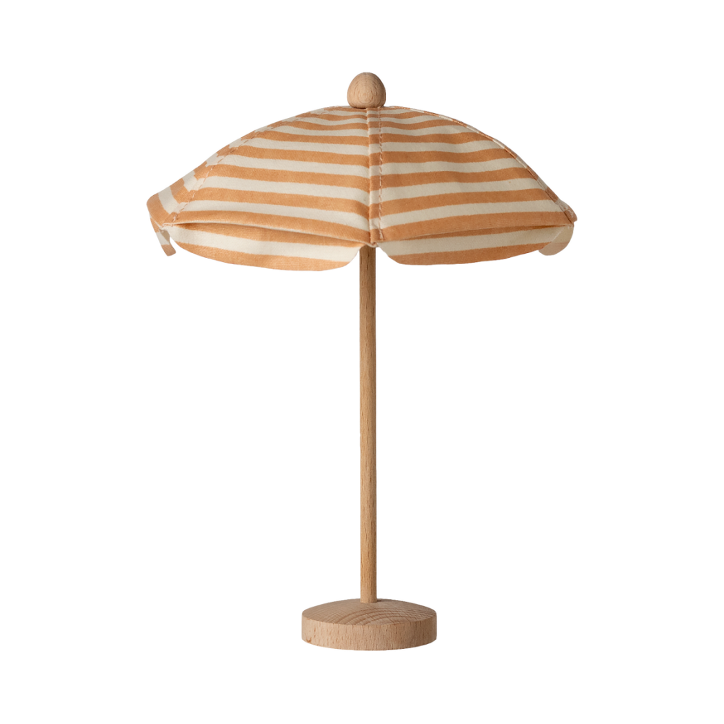Koralowy Parasol Plażowy dla Myszek - Przeciwsłoneczny - Maileg