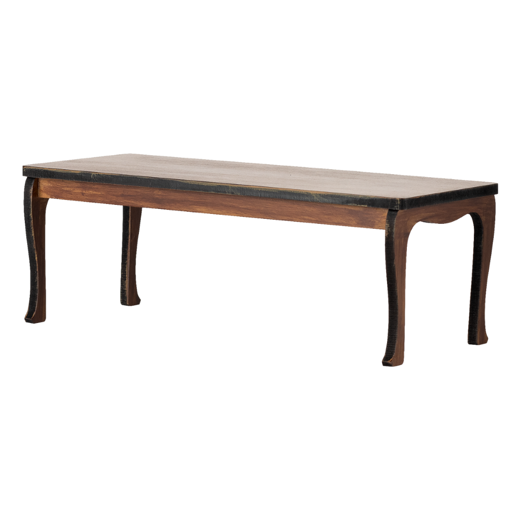 Długi Stół do Jadalni dla Myszek 20 cm - Jadalniany Prostokątny Drewniany - Maileg