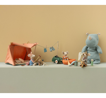 Ognisko dla Myszek - Zestaw Ogniskowy - Kijki Kiełbaski Pianki Pieczywo - Maileg