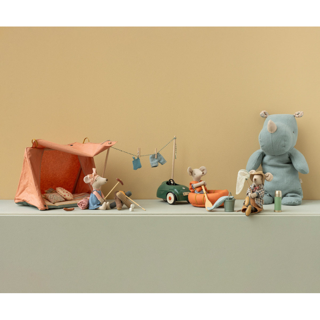 Ognisko dla Myszek - Zestaw Ogniskowy - Kijki Kiełbaski Pianki Pieczywo - Maileg