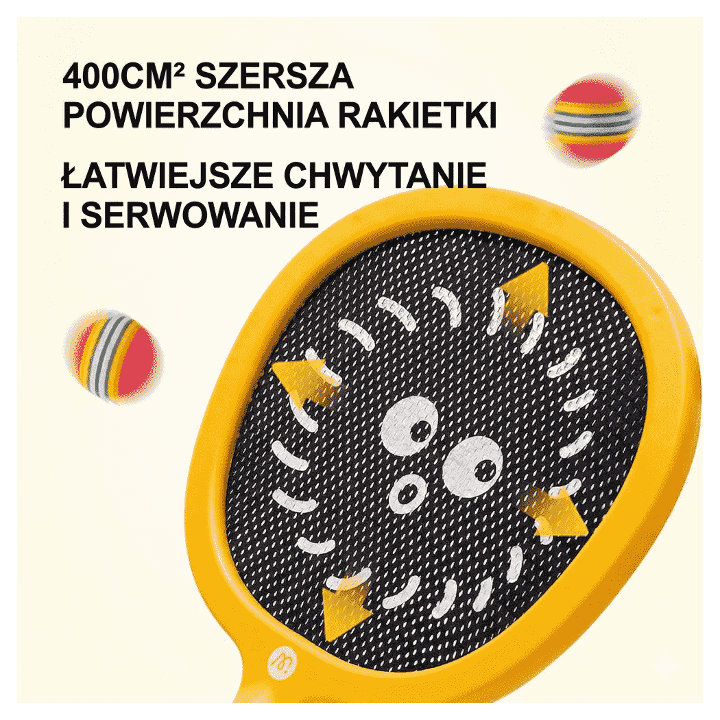 Rakietki dla Dzieci - Paletki Ogrodowe Siateczkowe - Dwie Piłki - Mideer