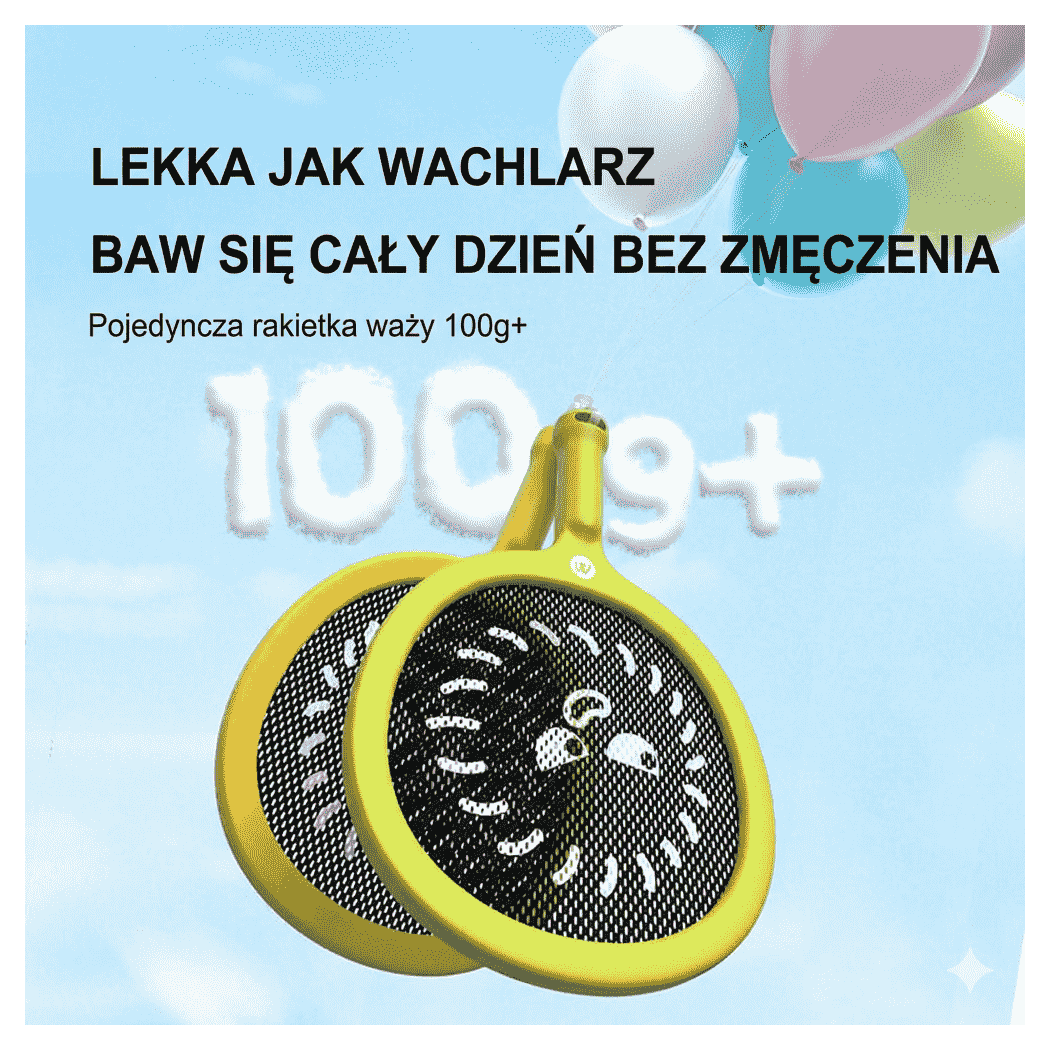 Rakietki dla Dzieci - Paletki Ogrodowe Siateczkowe - Dwie Piłki - Mideer