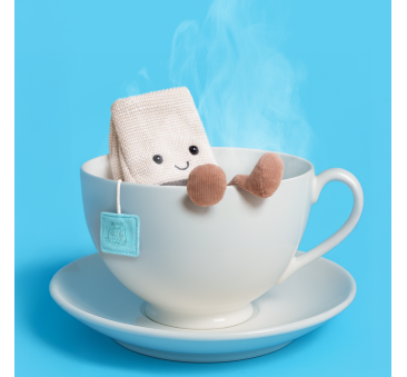 Steepy - Wesoła Torebka Herbaty 11 cm - Maskotka Przytulanka - JellyCat