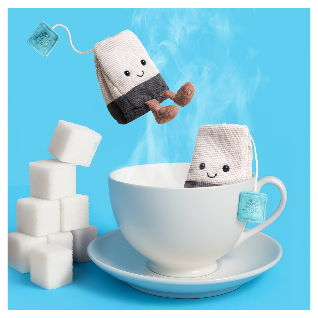 Steepy - Wesoła Torebka Herbaty 11 cm - Maskotka Przytulanka - JellyCat