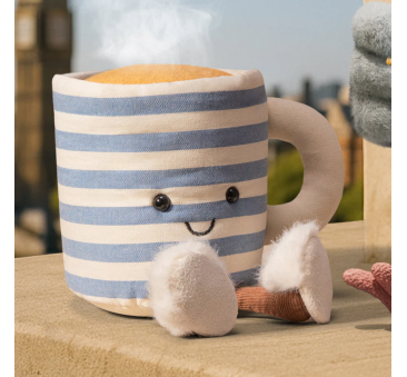 Rosie Lea - Wesoły Kubek Herbaty 13 cm - Pluszowy Kubeczek - Maskotka Przytulanka - JellyCat