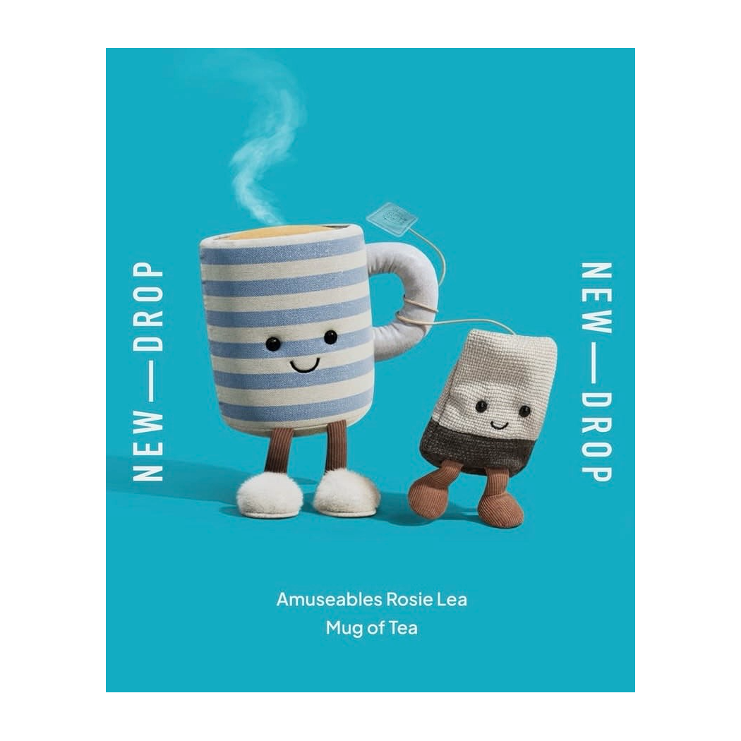 Rosie Lea - Wesoły Kubek Herbaty 13 cm - Pluszowy Kubeczek - Maskotka Przytulanka - JellyCat