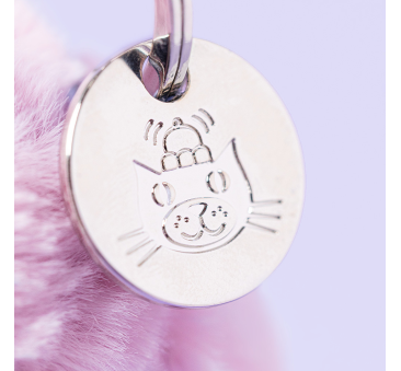 Thistlepop Breloczek - Liliowy Króliczek 18 cm - Maskotka Przytulanka Brelok Charms - JellyCat