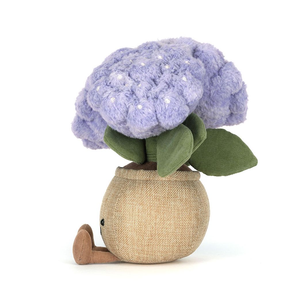 Wesoła Hortensja 24 cm - Pluszowe Kwiaty w Doniczce - Maskotka Przytulanka - JellyCat
