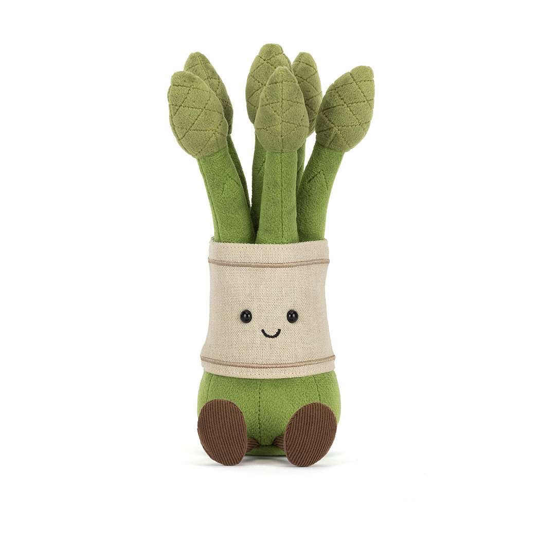 Zabawne Szparagi 22 cm - Pluszowy Pęczek Zielonych Szparagów - Maskotka Przytulanka - JellyCat