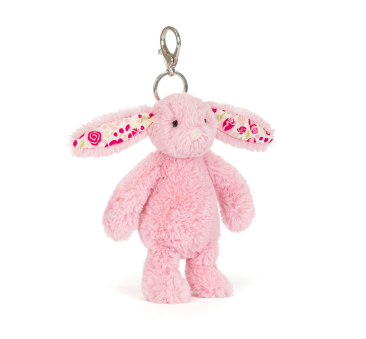 Blushkin Breloczek - Różowy Króliczek 18 cm - Maskotka Przytulanka Brelok Charms - JellyCat
