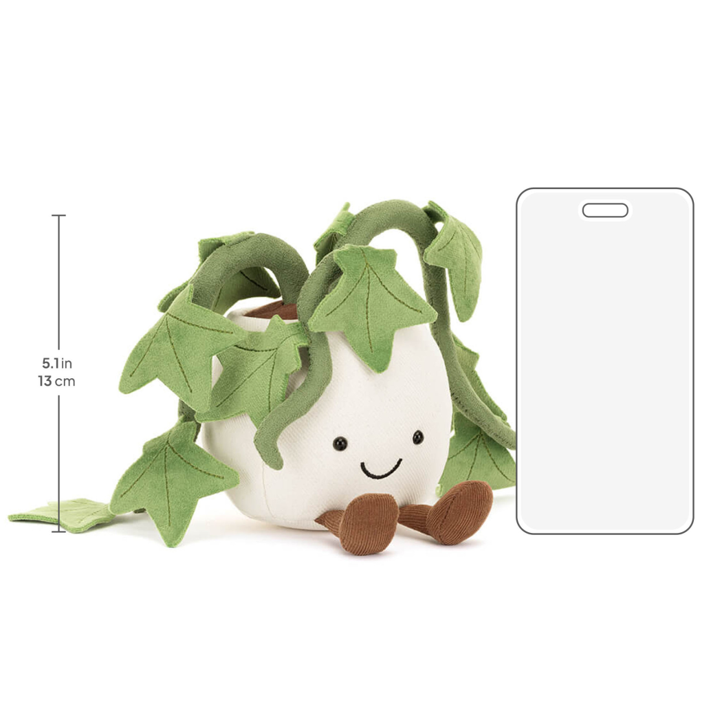 Wesoły Bluszcz 16 cm - Pluszowe Pnącze w Doniczce - Maskotka Przytulanka - JellyCat