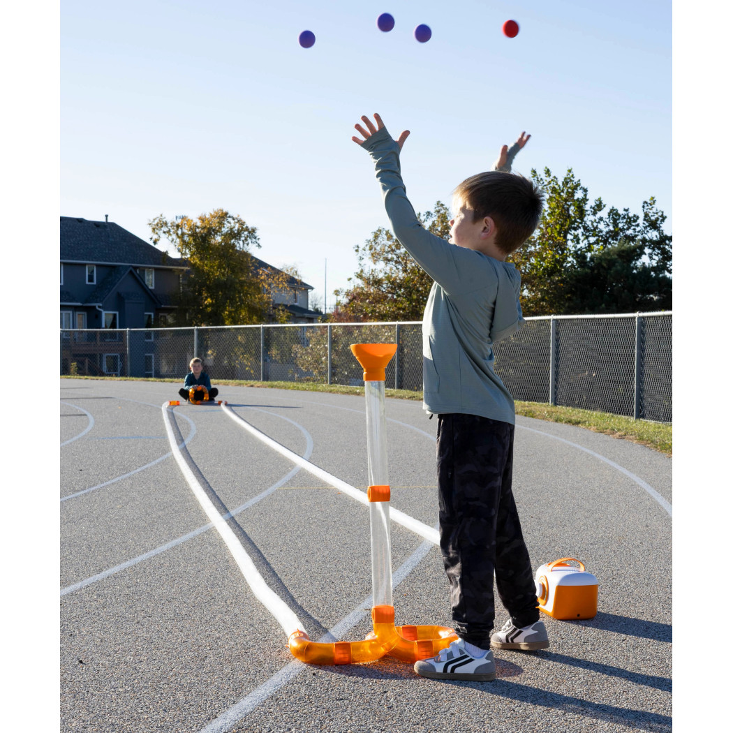 Dodatkowy Tor 30 metrów do Air Toobz - Zestaw do Rozbudowy Dmuchawy - 13 elementów - Fat Brain Toys