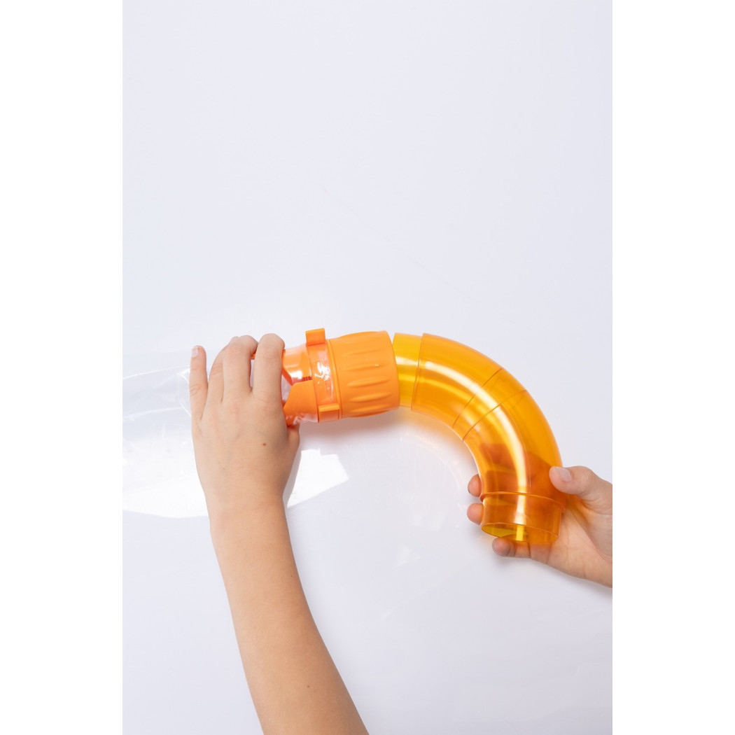 Dodatkowy Tor 30 metrów do Air Toobz - Zestaw do Rozbudowy Dmuchawy - 13 elementów - Fat Brain Toys