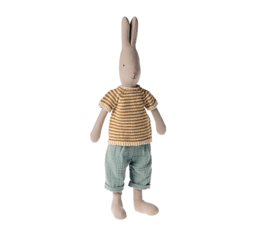 Króliczek w Sweterku i Krótkich Spodniach 49 cm - Rabbit size 3 - Królik Maskotka Przytulanka - Maileg