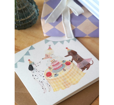 Urodzinowe Pieski - Kartka Okolicznościowa na Urodziny - Kartka Urodzinowa na Życzenia - Hi Little