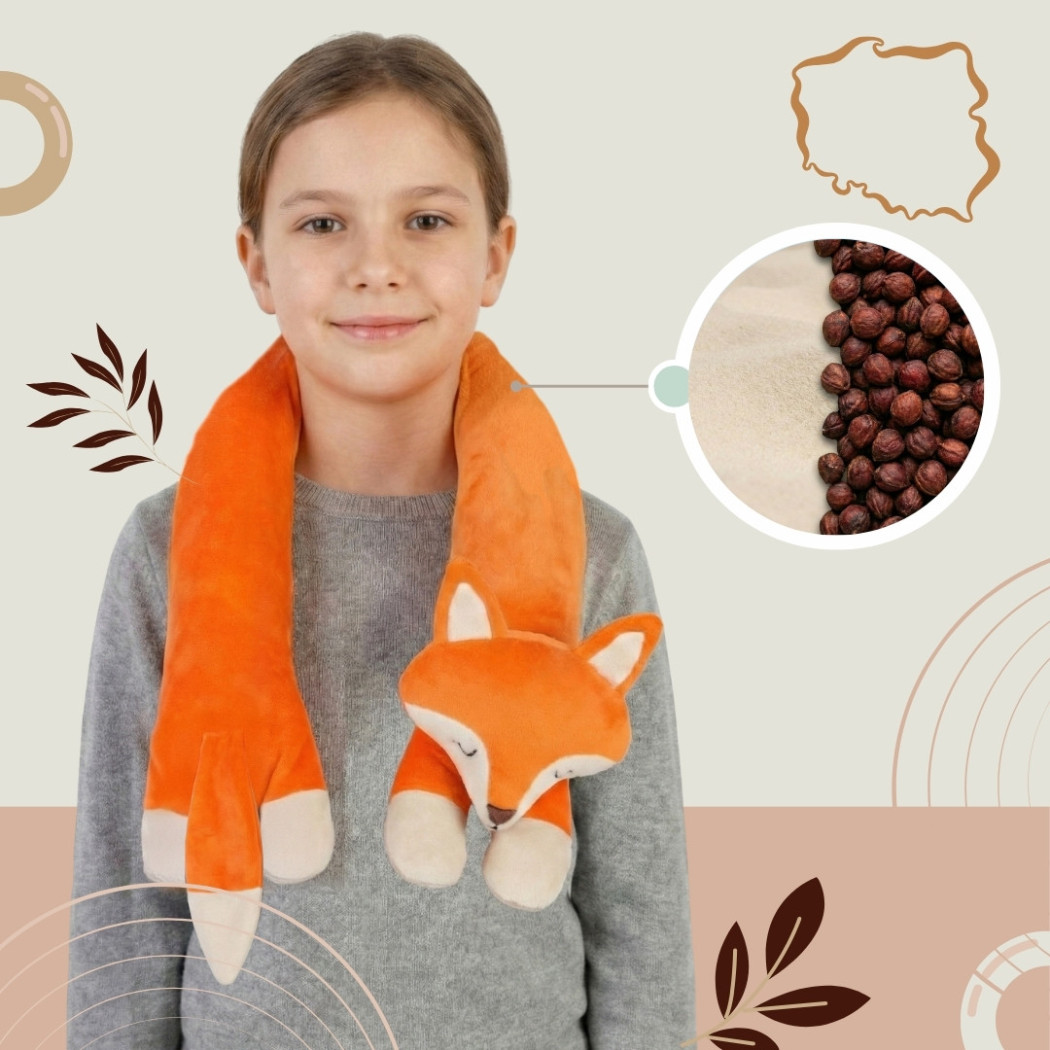 Lisek 1,5 kg - Pluszak Obciążeniowy 1500g / 90 cm - Regulowana Waga - Sensoryczny Stabilizator dla Dziecka - Sensonis