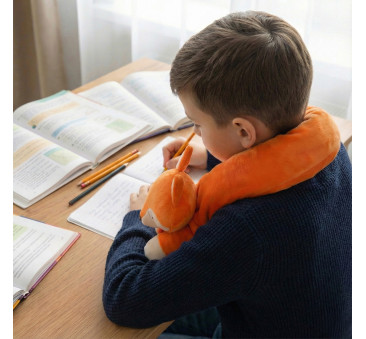 Lisek 1,5 kg - Pluszak Obciążeniowy 1500g / 90 cm - Regulowana Waga - Sensoryczny Stabilizator dla Dziecka - Sensonis