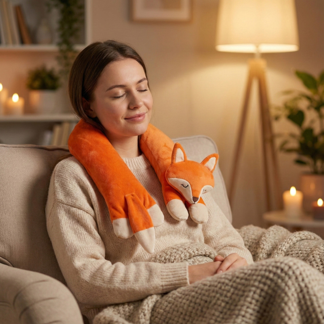 Lisek 1,5 kg - Pluszak Obciążeniowy 1500g / 90 cm - Regulowana Waga - Sensoryczny Stabilizator dla Dziecka - Sensonis