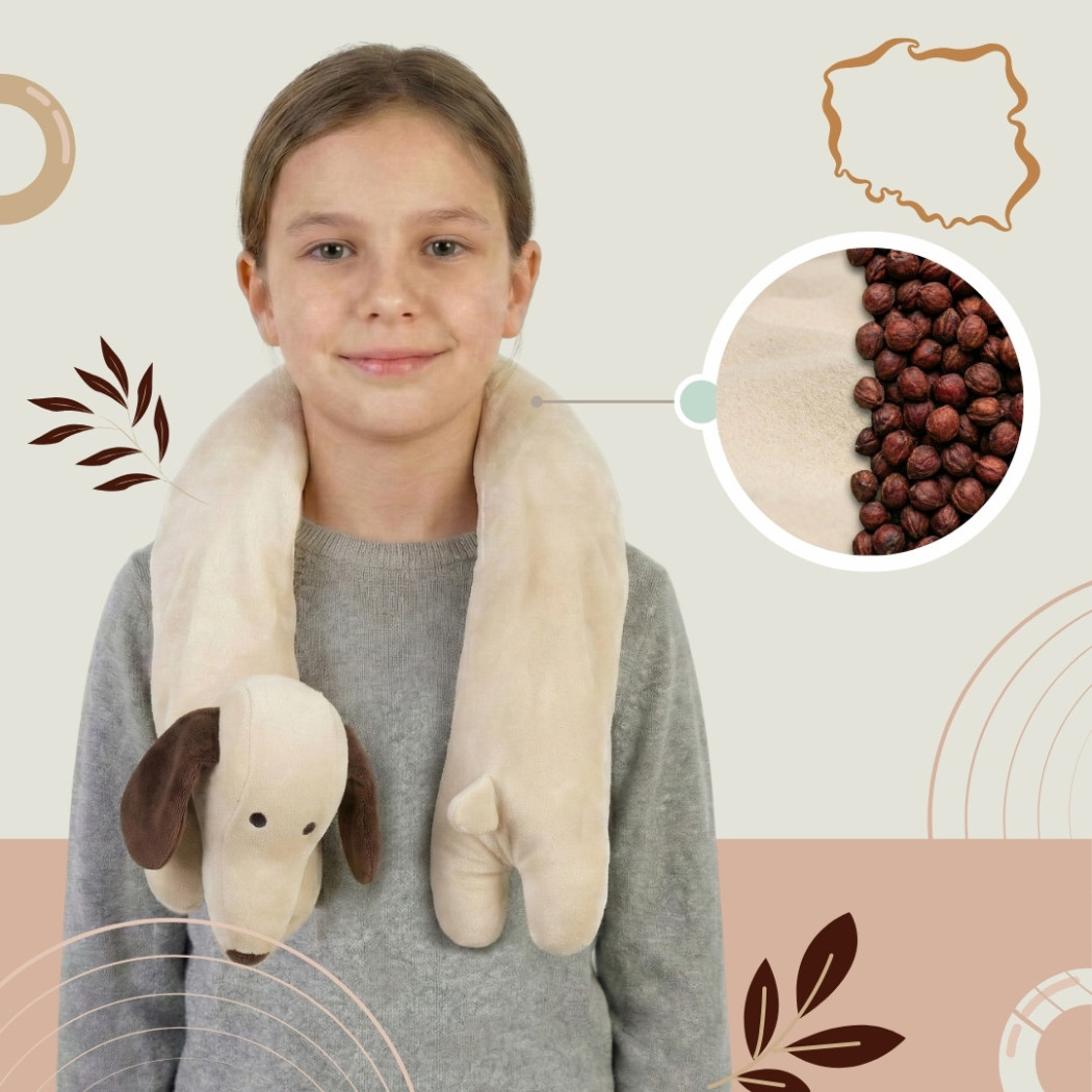 Piesek Jamnik 2 kg - Pluszak Obciążeniowy 2000g / 90 cm - Regulowana Waga - Sensoryczny Stabilizator dla Dziecka - Sensonis