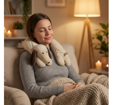 Piesek Jamnik 2 kg - Pluszak Obciążeniowy 2000g / 90 cm - Regulowana Waga - Sensoryczny Stabilizator dla Dziecka - Sensonis