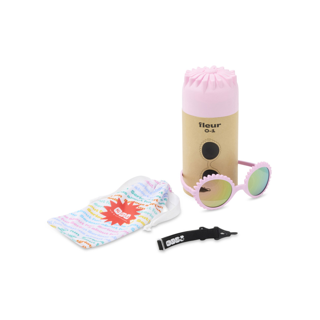 Fleur Verbena - 2-4 lata - Okularki Przeciwsłoneczne Elastyczne - KiETLA