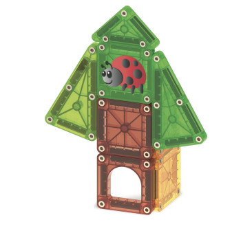 Treehouse - Podróżne Klocki Magnetyczne 26 el. w Metalowym Pudełku - Travel Set - Magna-Tiles