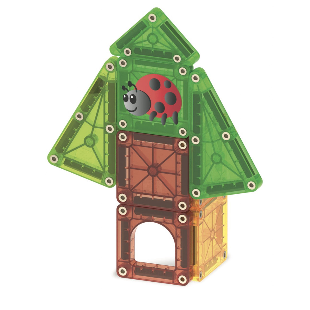 Treehouse - Podróżne Klocki Magnetyczne 26 el. w Metalowym Pudełku - Travel Set - Magna-Tiles