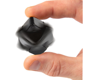 Czarny Spinner Kostka - Zabawka Sensoryczna Cube Fidget Toy - bopster