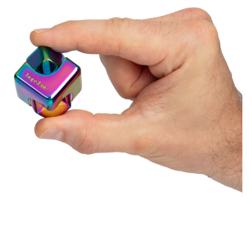 Metaliczny Spinner Kostka - Zabawka Sensoryczna Cube Fidget Toy - bopster