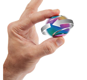 Metaliczny Spinner Kulka - Zabawka Sensoryczna - Ball Fidget Toy - bopster