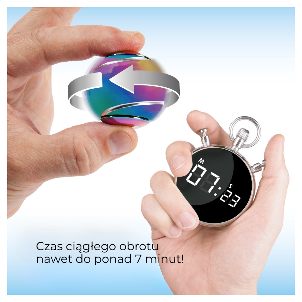 Metaliczny Spinner Kulka - Zabawka Sensoryczna - Ball Fidget Toy - bopster