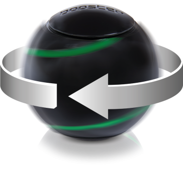 Czarny Spinner Kulka - Świecący w Ciemności - Ball Fidget Toy - bopster
