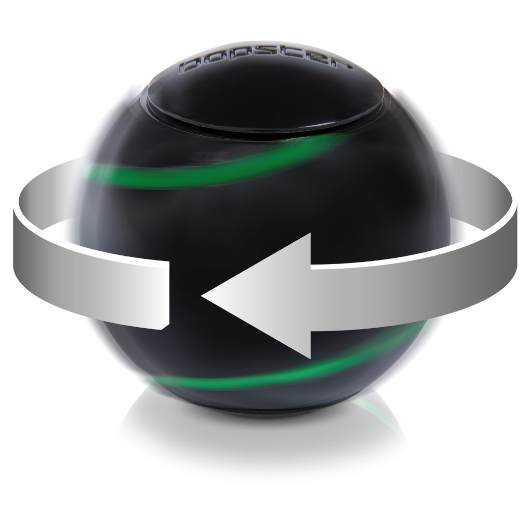 Czarny Spinner Kulka - Świecący w Ciemności - Ball Fidget Toy - bopster