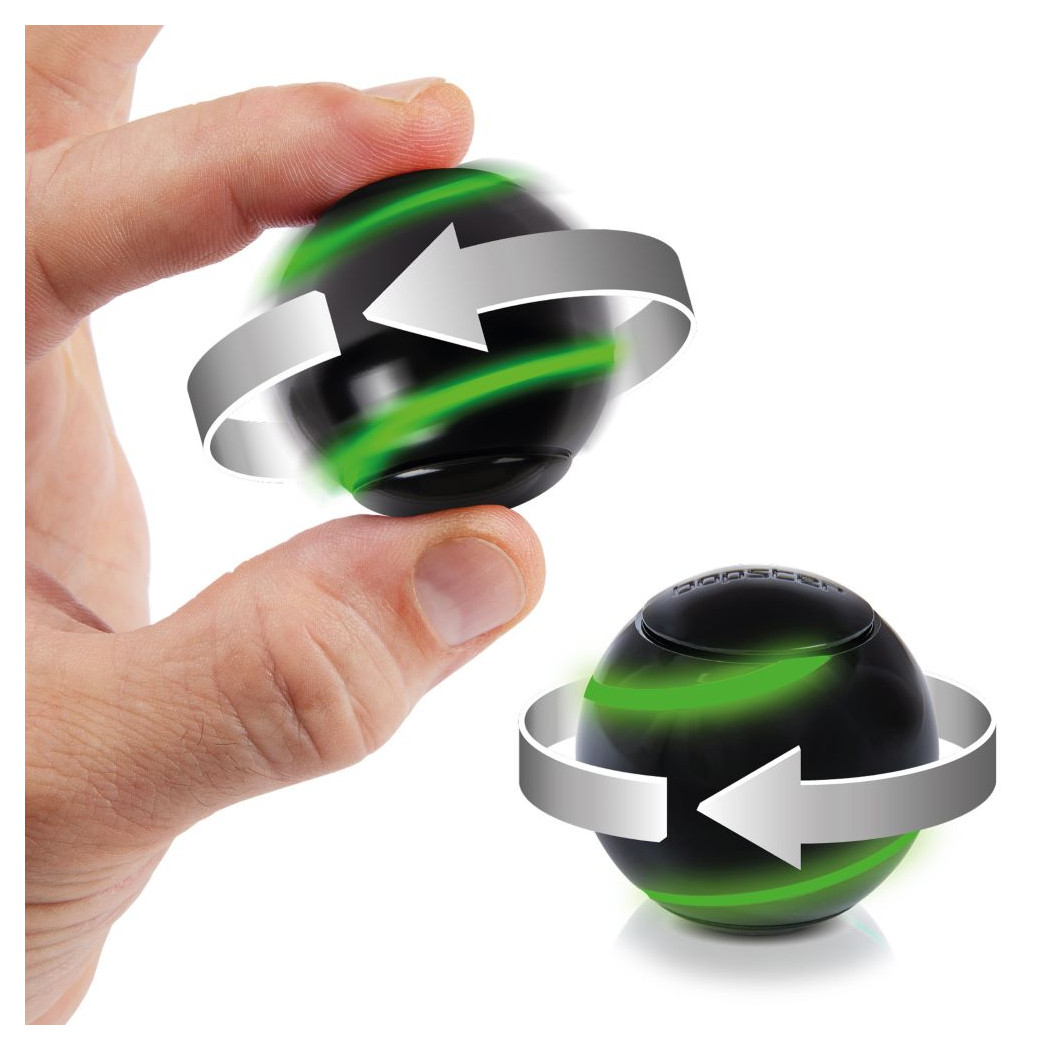 Czarny Spinner Kulka - Świecący w Ciemności - Ball Fidget Toy - bopster