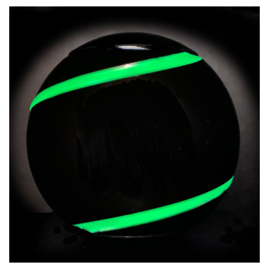 Czarny Spinner Kulka - Świecący w Ciemności - Ball Fidget Toy - bopster