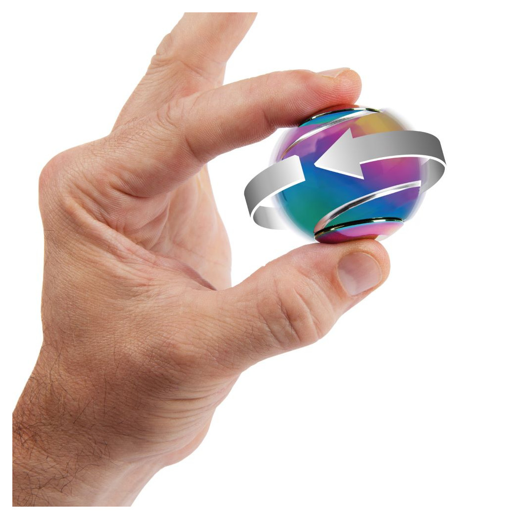 Czarny Spinner Kulka - Świecący w Ciemności - Ball Fidget Toy - bopster