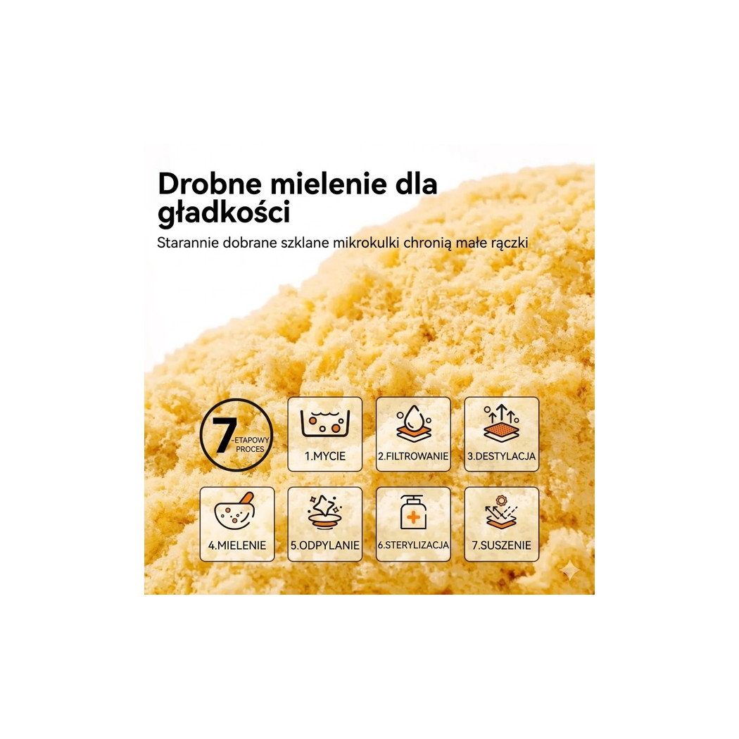 Magiczny Piasek 1 kg - Saszetka Dodatkowego Piasku Uzupełnienie - Mideer