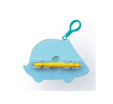 Dinozaur Triceratops - Kieszonkowa Tablica Magnetyczna z Rysikiem i Zawieszką - Apli Kids