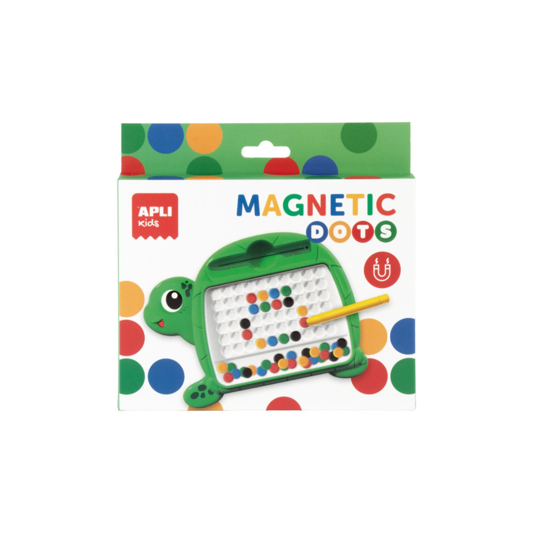 Żółw - Ćwiczenie Koncentracji - Kieszonkowa Magnetyczna Układanka z Rysikiem - Apli Kids