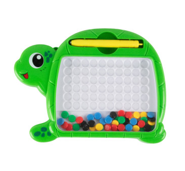 Żółw - Ćwiczenie Koncentracji - Kieszonkowa Magnetyczna Układanka z Rysikiem - Apli Kids