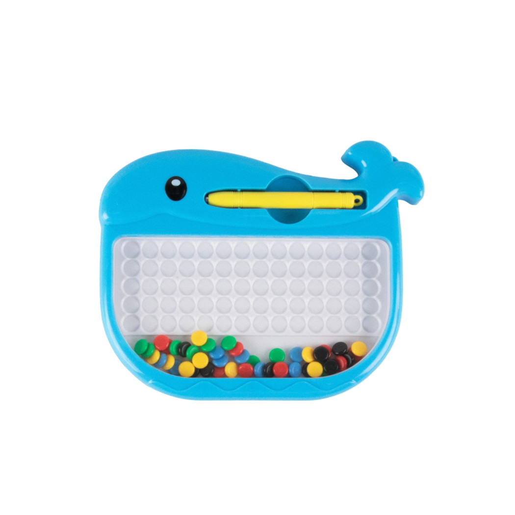 Wieloryb - Ćwiczenie Koncentracji - Kieszonkowa Magnetyczna Układanka z Rysikiem - Apli Kids