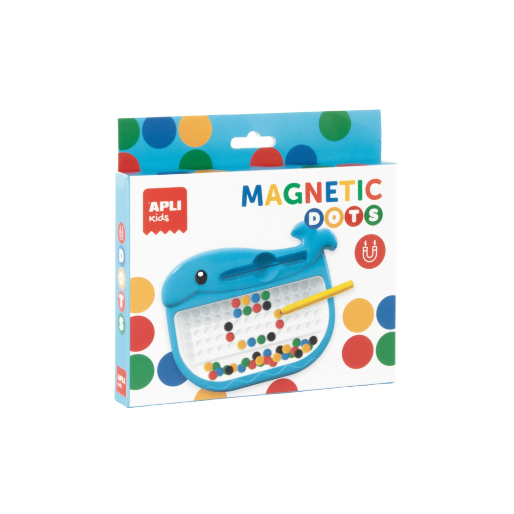 Wieloryb - Ćwiczenie Koncentracji - Kieszonkowa Magnetyczna Układanka z Rysikiem - Apli Kids