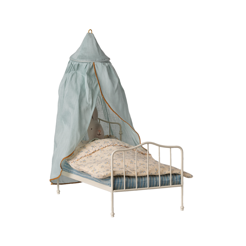 Miętowy Baldachim do Łóżka dla Myszek - House of Miniature - Maileg
