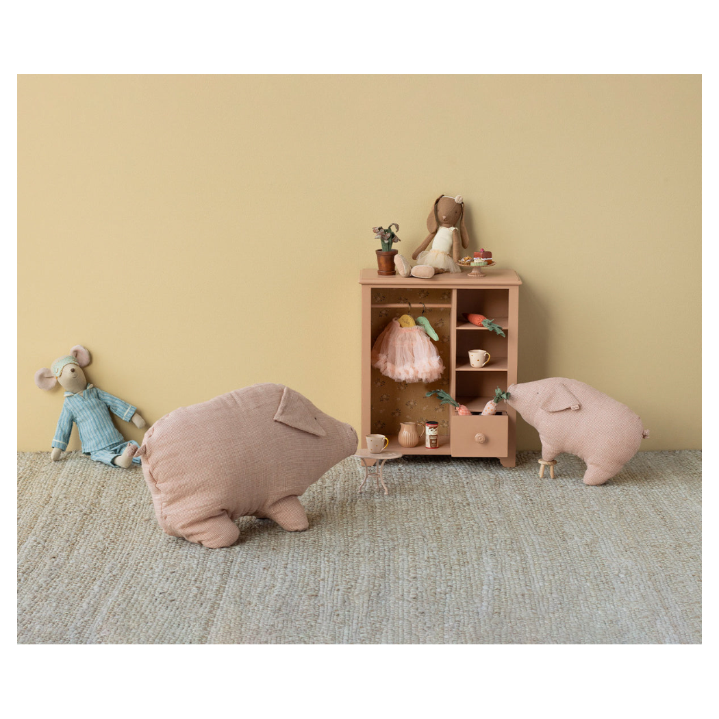 Mała Świnka Polly - 16 cm - Klasyczna Maskotka Prosiaczek - Len i Bawełna - Polly Pork - Maileg