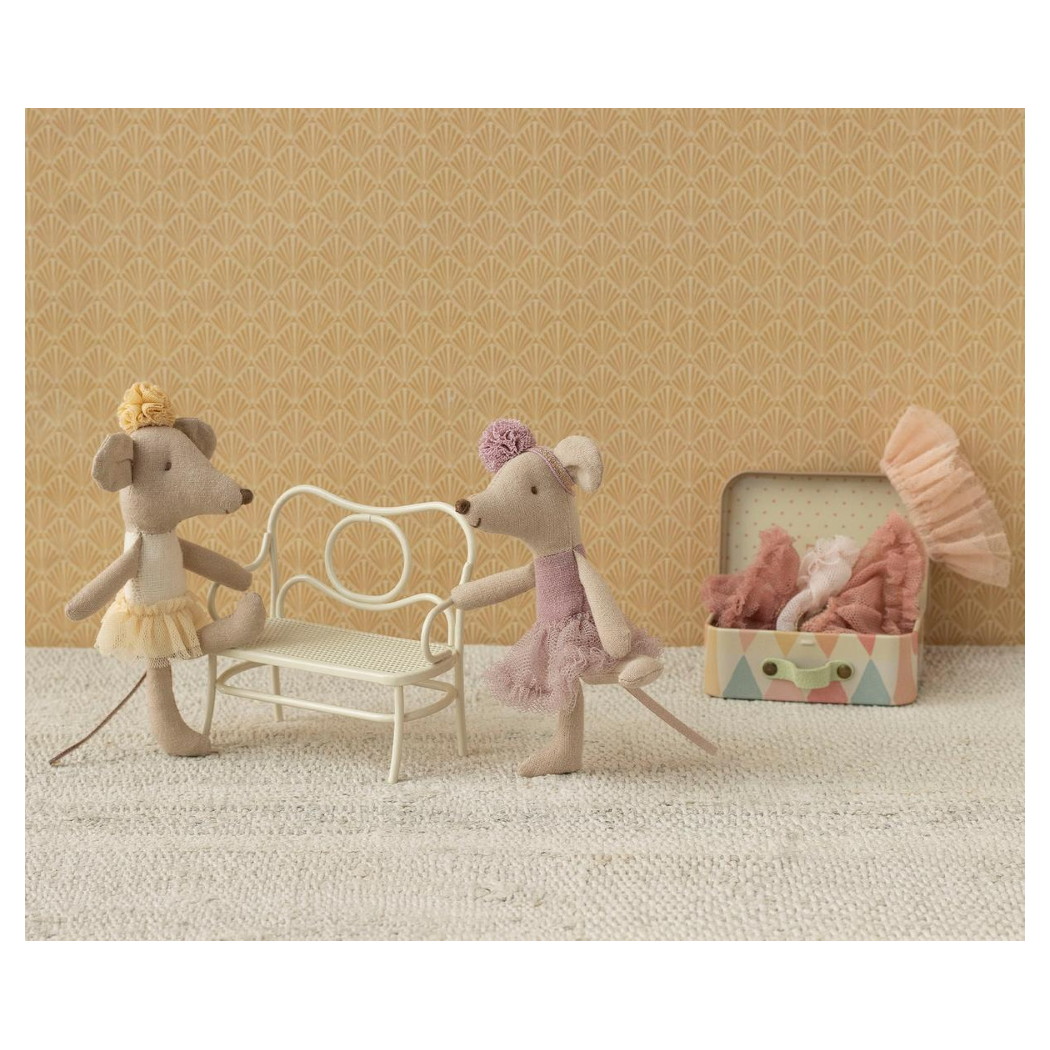 Myszka Baletnica w Białym Stroju - Młodsza Siostra - Ballerina Mouse Little Sister Off White - Maileg