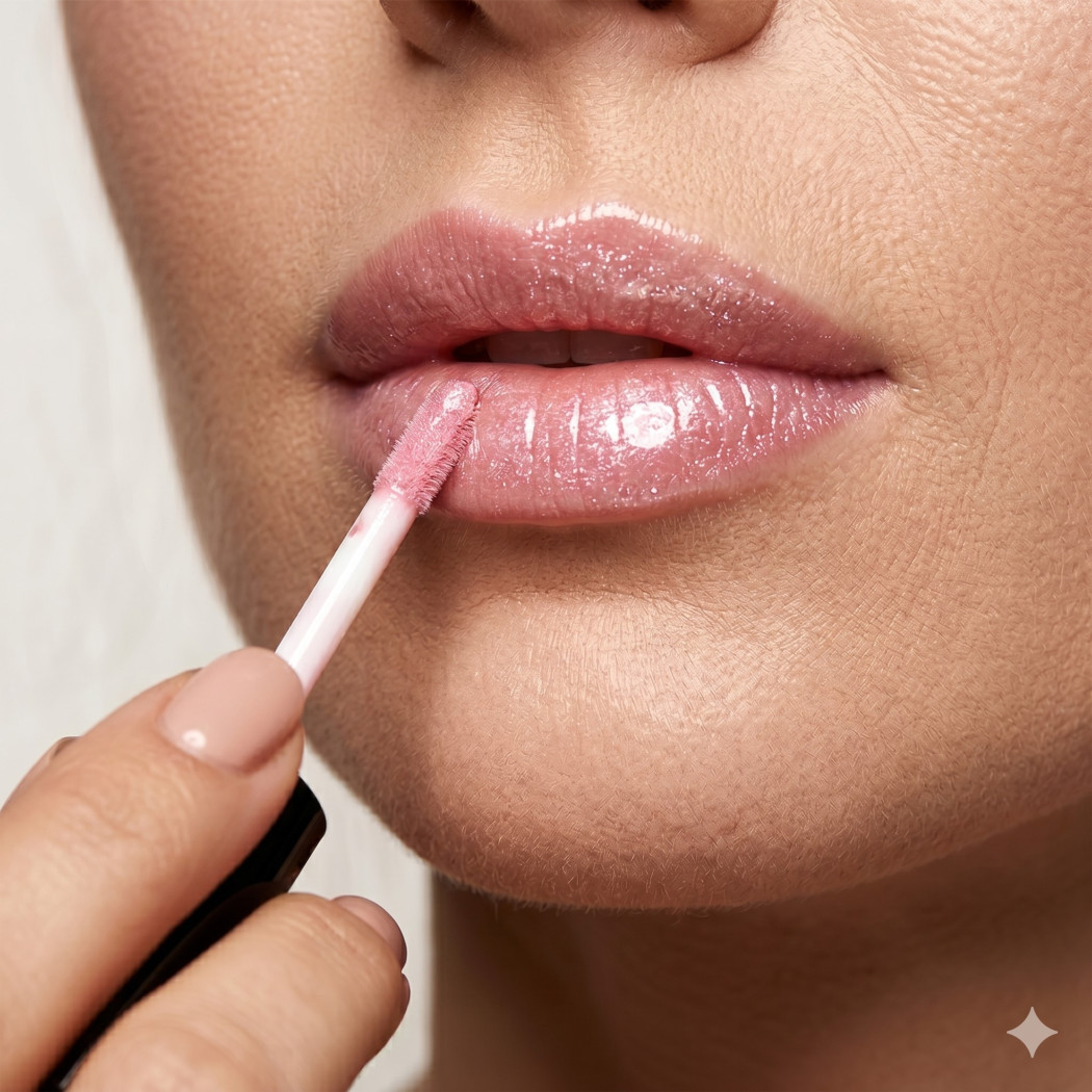 Lotos nr 2 - Pomadka w Płynie - Błyszczyk do Ust - Jasny Róż - Diadem Cosmetics