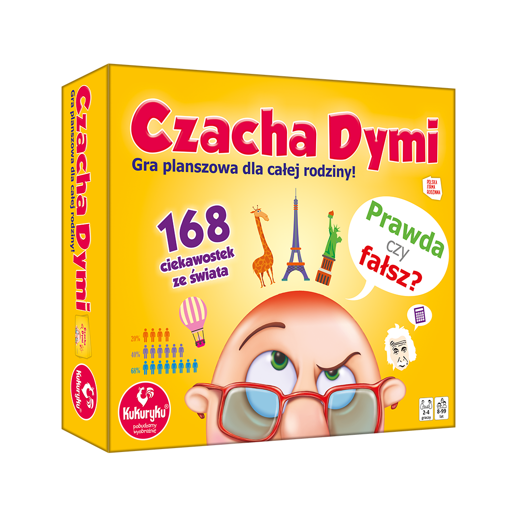 Czacha Dymi - Rodzinna Edukacyjna Gra Planszowa dla Dzieci - Ciekawostki - Kukuryku