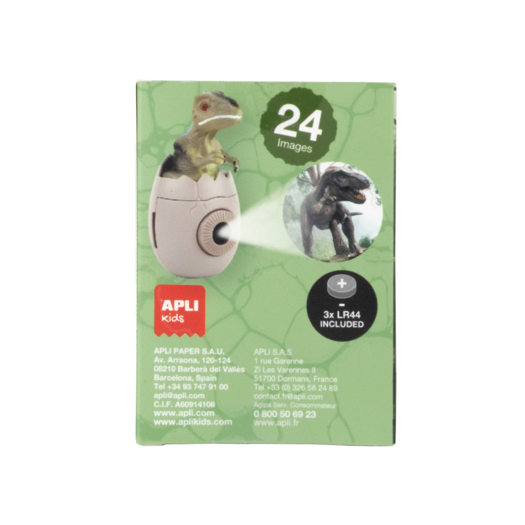 Velociraptor Dinozaur - Mini Projektor na Wymienne Dyski - 24 Przeźrocza - Apli Kids